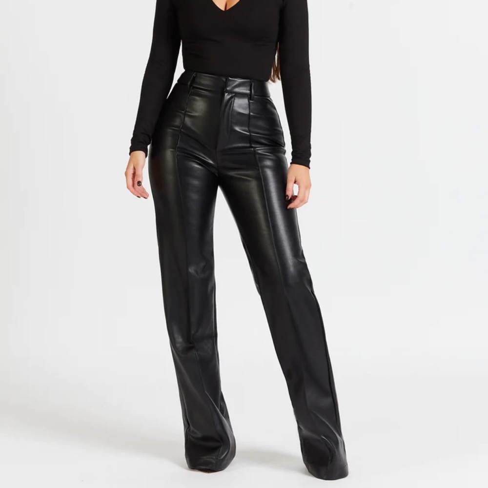 BOA Wide leg leather pants